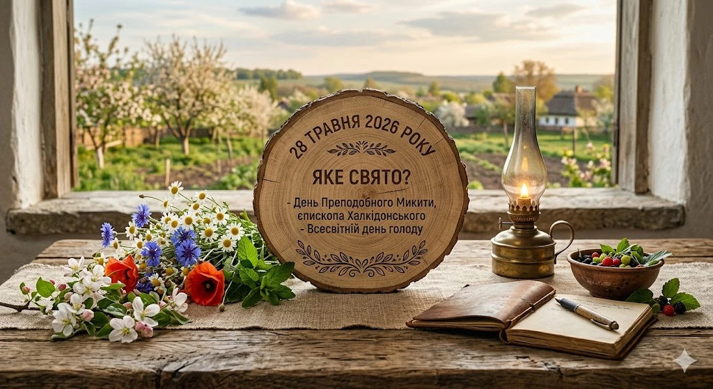 Дерев'яний зріз з датою