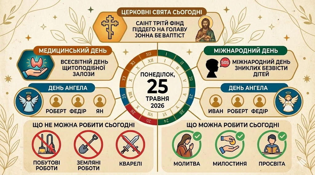 Інфографіка свята 25 травня