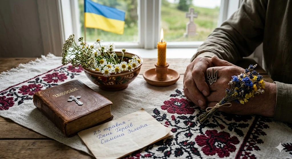 Патріотичний натюрморт на рушнику