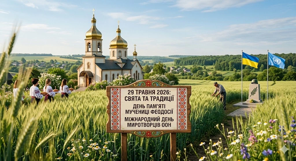 Пейзаж с украинской церковью