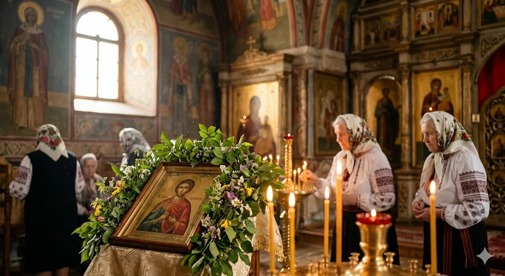 Церковна служба, жінки, свічки
