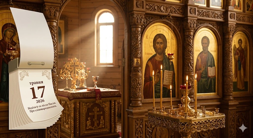 Церковный алтарь и календарь