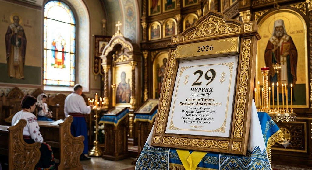 Календар у церкві 2026