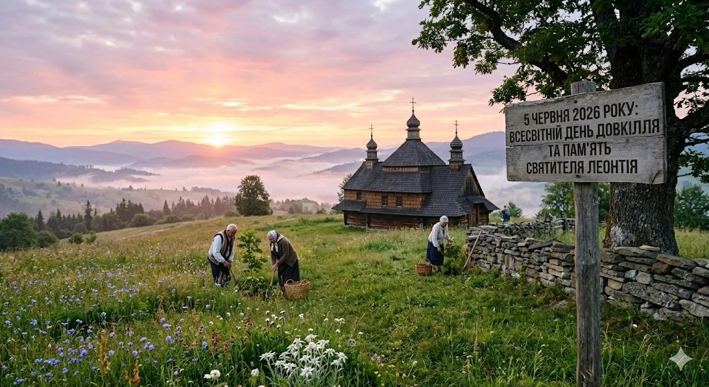 Карпаты, посадка деревьев, рассвет