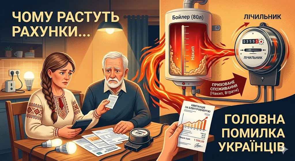 Счета, бойлер и накипь