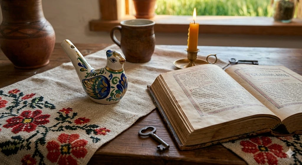 Традиционная украинская керамика и книга