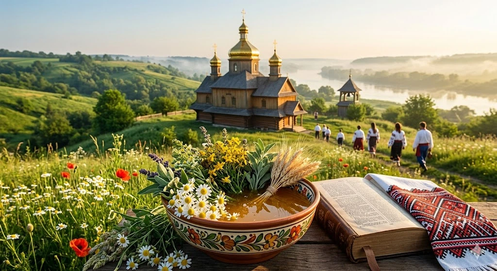 Церква, мед, вишивка, літо