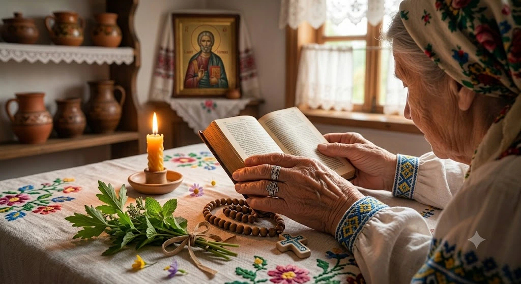 УКРАЇНСЬКА ЖІНКА ЧИТАЄ БІБЛІЮ