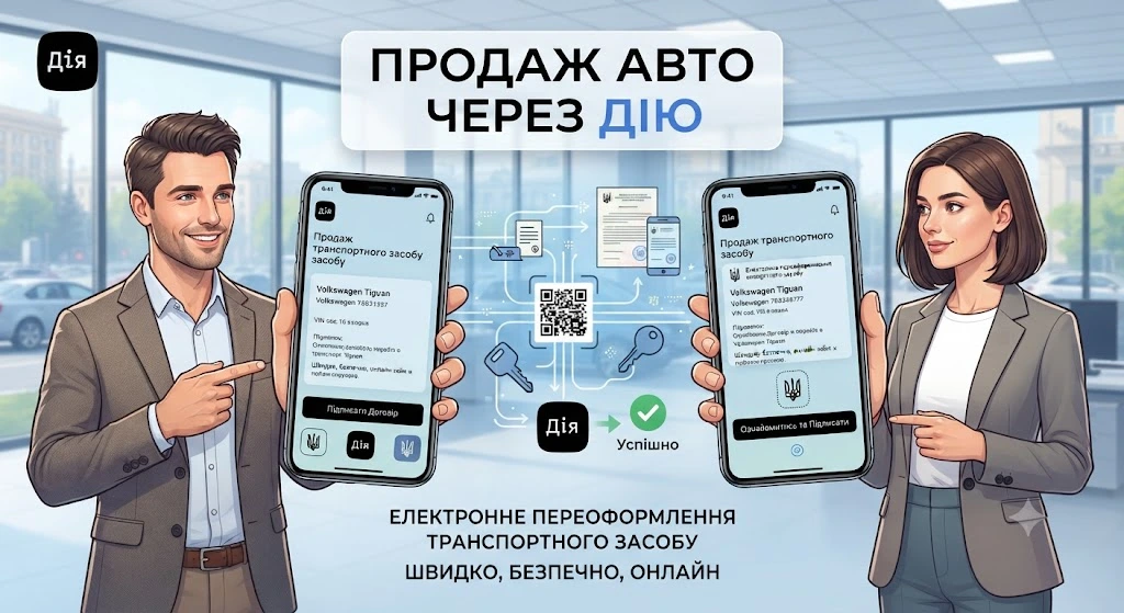 Продажа авто через Дію