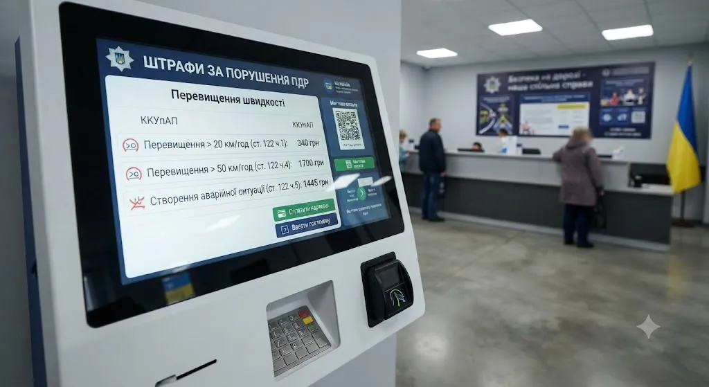 Термінал оплати штрафів ПДР