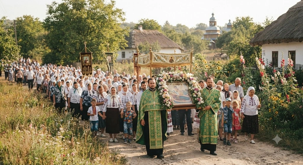 Крестный ход в селе