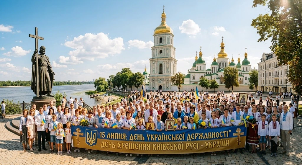 Празднование Дня Государственности в Киеве