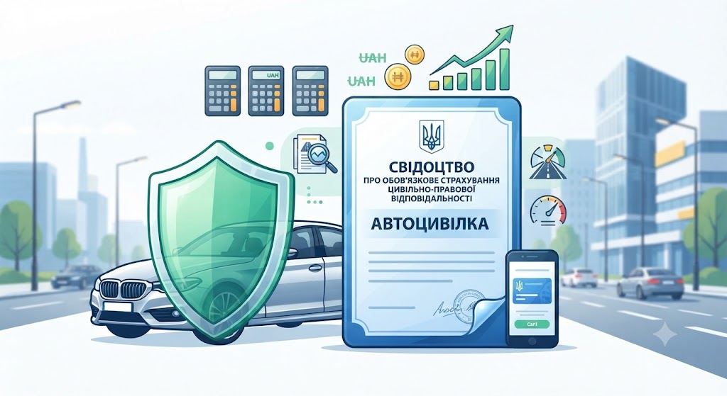 Розрахунок вартості автоцивілки Україна