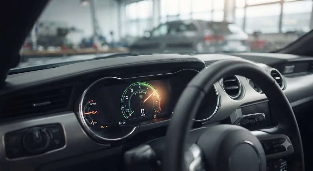 Приборная панель нового автомобиля
