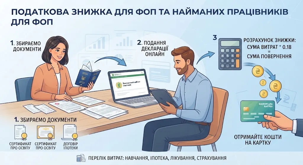 Этапы оформления налоговой скидки онлайн