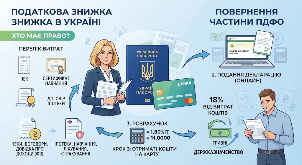 Как получить налоговую скидку в Украине