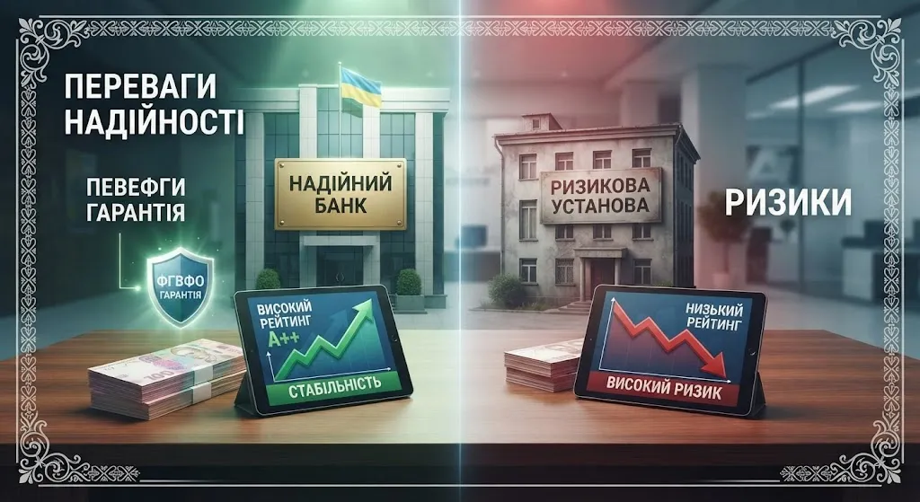Сравнение надежного и рискованного банков