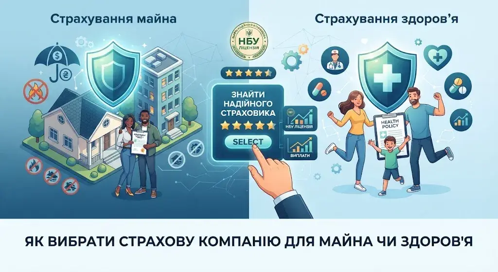 Вибір страхування майна та здоров'я