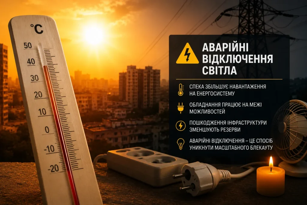 Перевантаження енергосистеми влітку